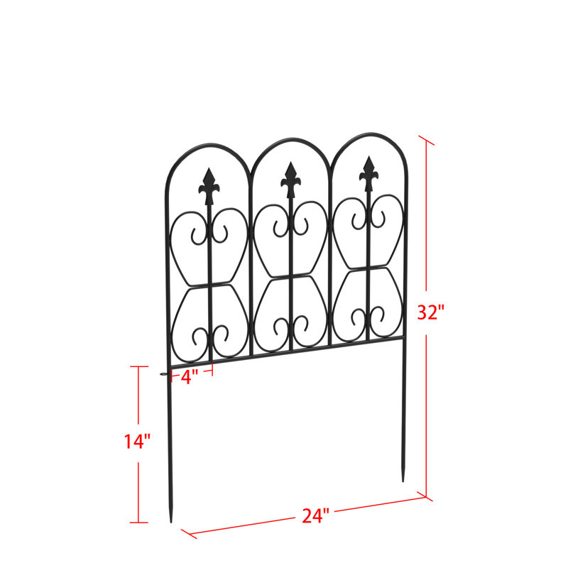 BKB365 3 ft. H x 10 ft. W Metal Fence Panel Wayfair